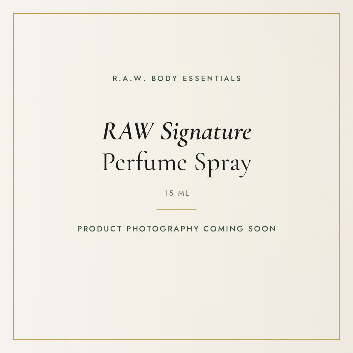 RAW Signature Perfume Spray