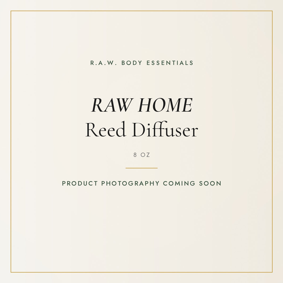 RAW HOME Reed Diffuser