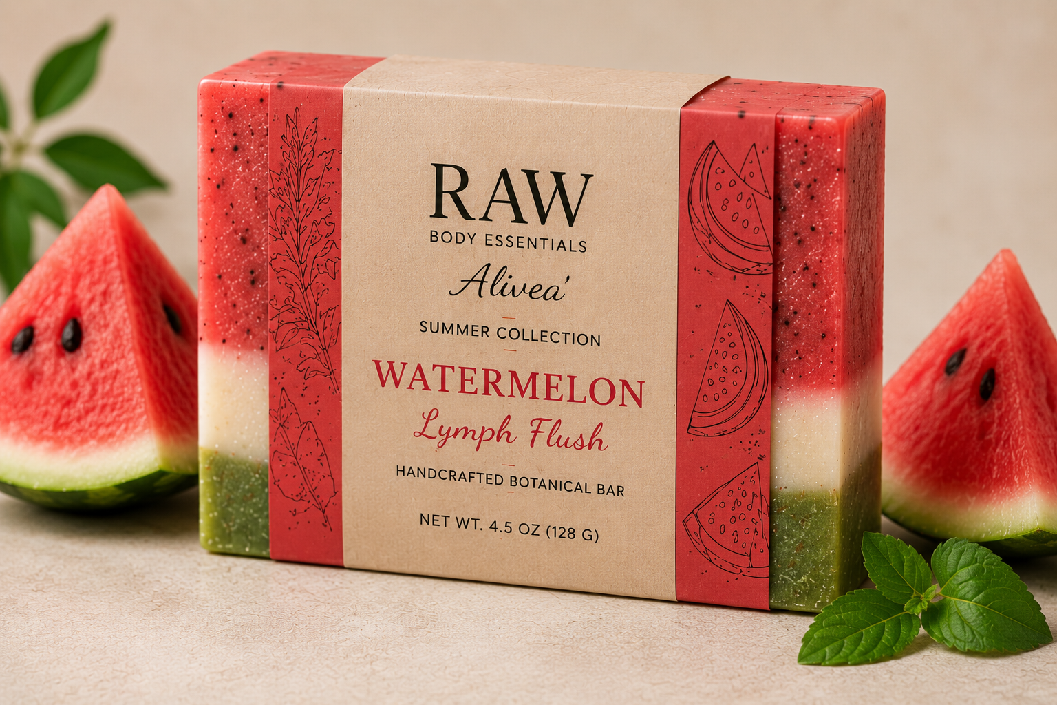Watermelon Lymph Flush Soap bar (PRE-ORDER 6/15/2026)