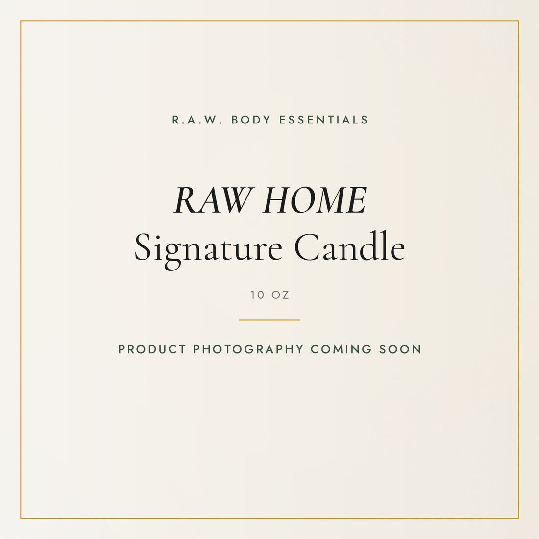 RAW HOME Signature Candle