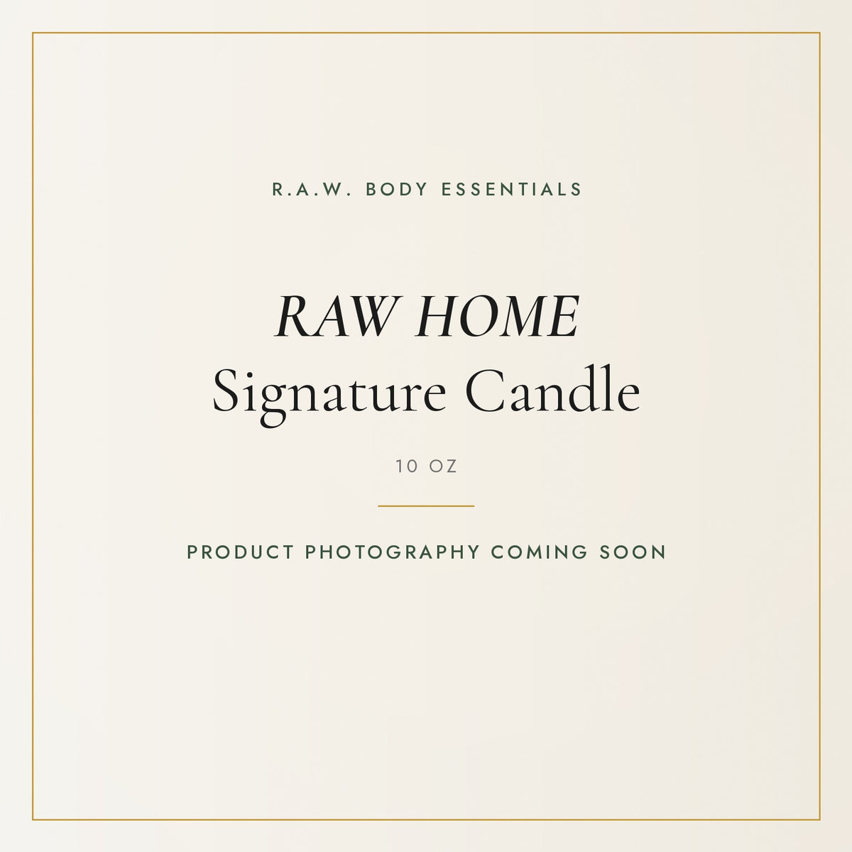 RAW HOME Signature Candle