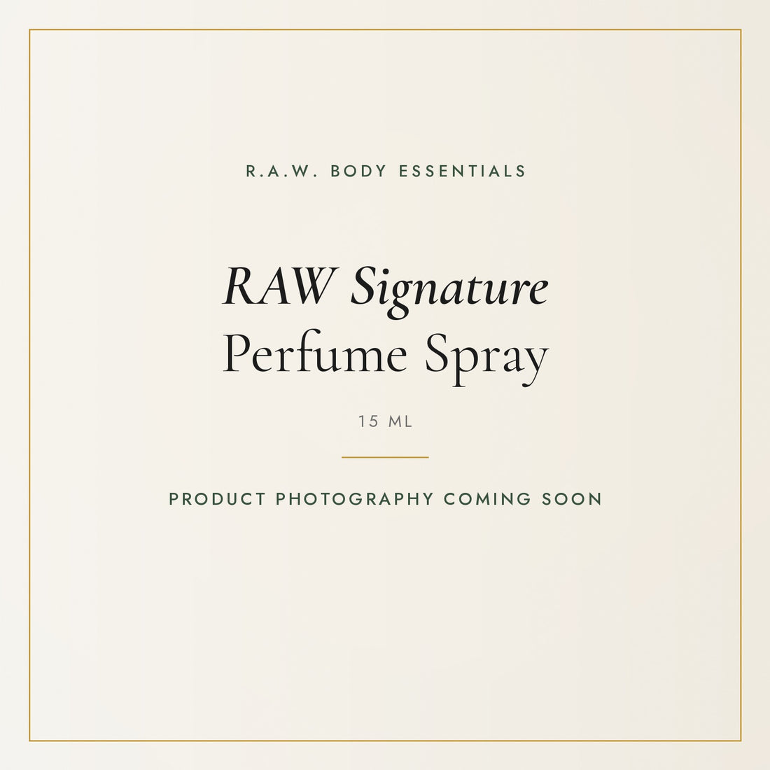 RAW Signature Perfume Spray